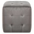 Puf 2 unidades terciopelo gris 30x30x30