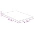 Tablero de mesa de bambú 60x100x1,5