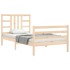 Estructura de cama sin colchón madera maciza de pino 90x200
