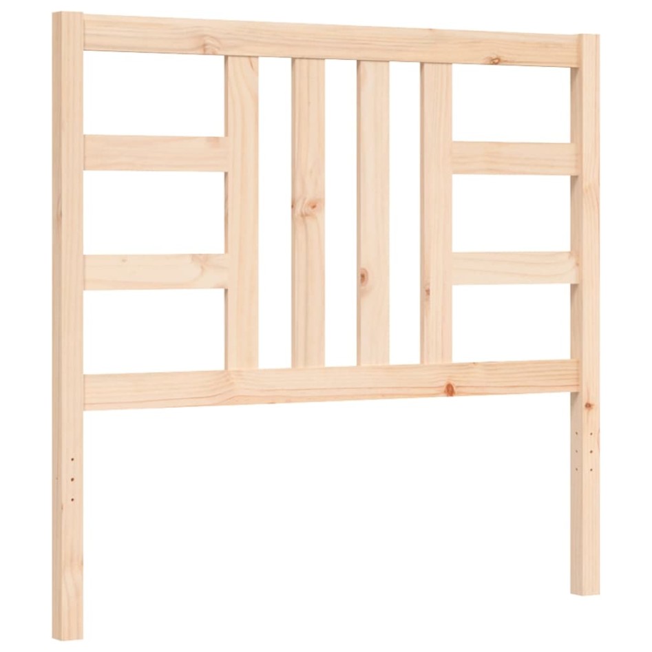 Estructura de cama sin colchón madera maciza de pino 90x200