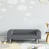 Sofá para niños de terciopelo gris oscuro 70x45x26,5