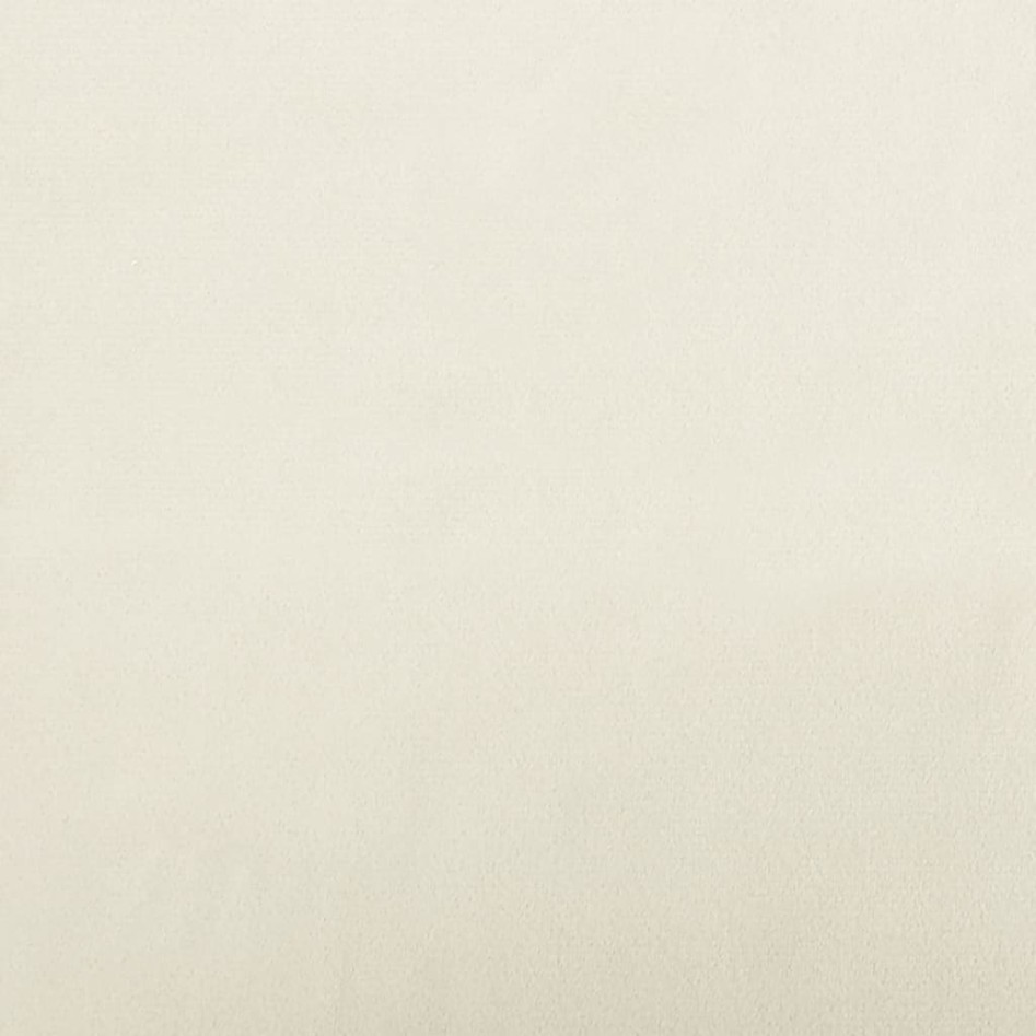 Sofá para niños de terciopelo crema 70x45x33