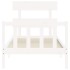 Estructura de cama con cabecero madera maciza