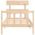 Estructura de cama sin colchón madera maciza de pino 90x200