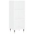 Aparador alto madera contrachapada blanco 34,5x34x180