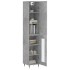 Aparador de madera contrachapada gris hormigón 34,5x34x180