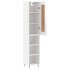 Aparador alto madera contrachapada blanco brillo 34,5x34x180