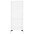 Aparador alto madera contrachapada blanco 34,5x34x180