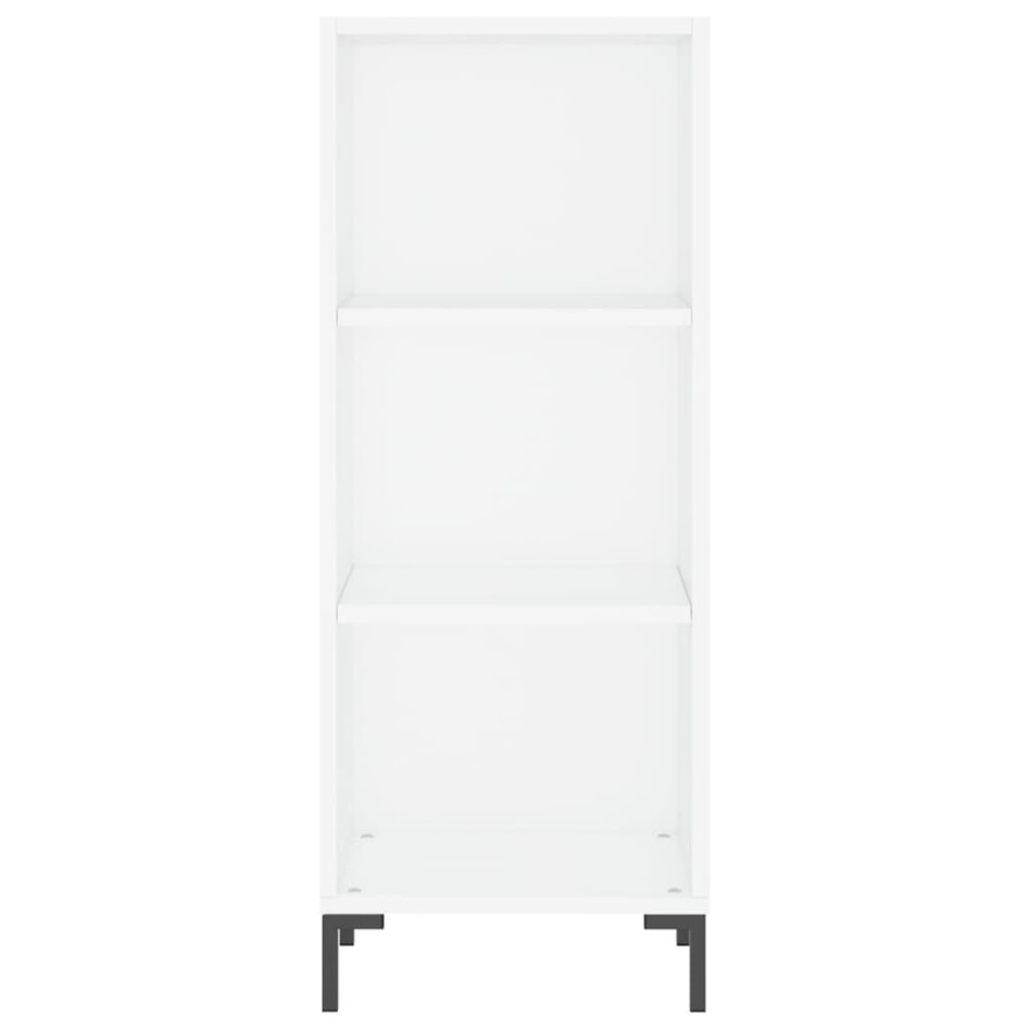 Aparador alto madera contrachapada blanco 34,5x34x180