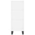 Aparador alto madera contrachapada blanco 34,5x34x180