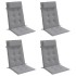 Cojines de silla con respaldo alto 4 uds tela Oxford