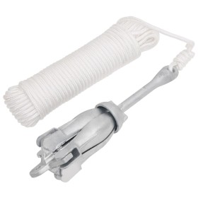 Ancla plegable cuerda hierro fundido galvanizado plata 8