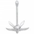 Ancla plegable cuerda hierro fundido galvanizado plata 8