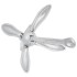 Ancla plegable cuerda hierro fundido galvanizado plata 8