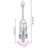 Ancla plegable cuerda hierro fundido galvanizado plata 8