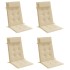 Cojines de silla con respaldo alto 4 uds tela Oxford