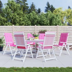 Cojines para sillas con respaldo alto 6 uds tela