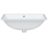 Lavabo de baño rectangular cerámica blanco 60x40x21