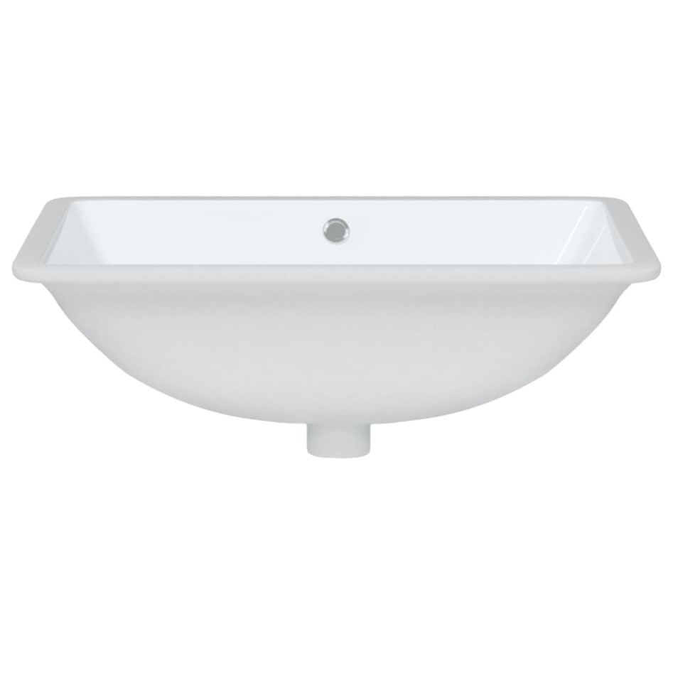Lavabo de baño rectangular cerámica blanco 60x40x21
