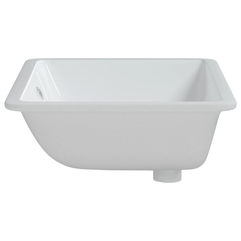Lavabo de baño rectangular cerámica blanco 60x40x21