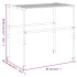 Tendedero de ropa aluminio 83x(50-55)x(40-85)