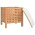 Taburete de baño madera maciza nogal 48x47,5x52