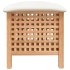 Taburete de baño madera maciza nogal 48x47,5x52
