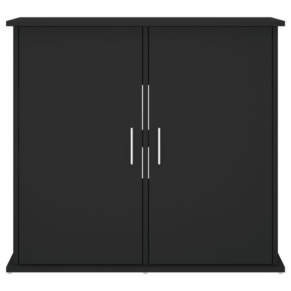 Soporte para acuario madera de ingeniería negro 81x36x73