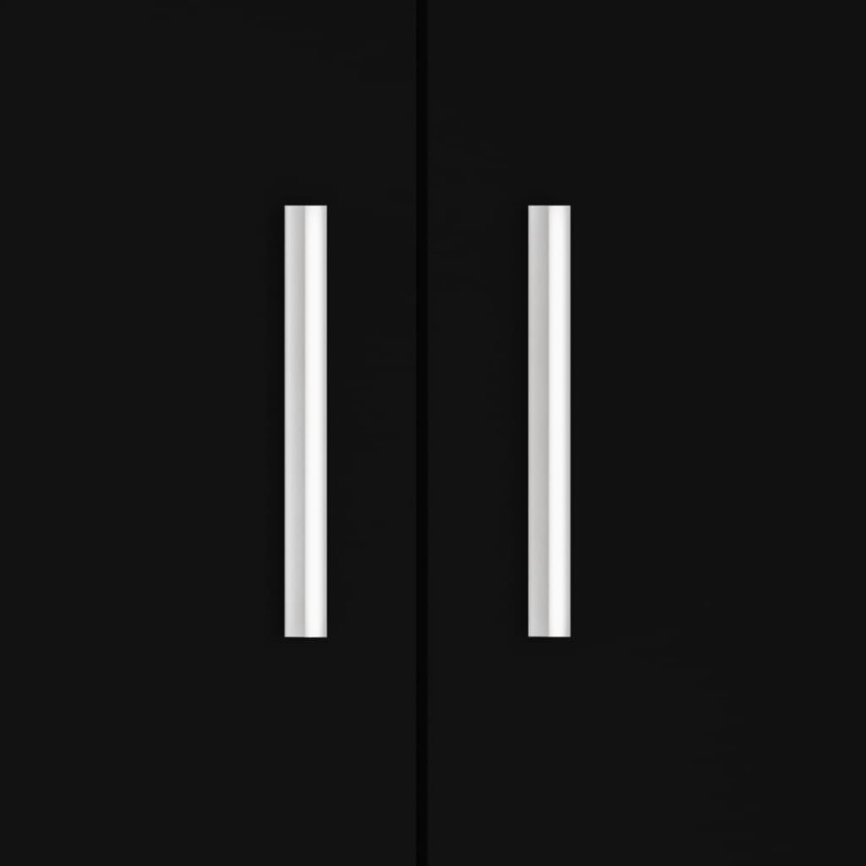 Soporte para acuario madera de ingeniería negro 81x36x73