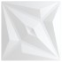Paneles de pared 24 uds XPS estrella blanco 50x50 cm 6