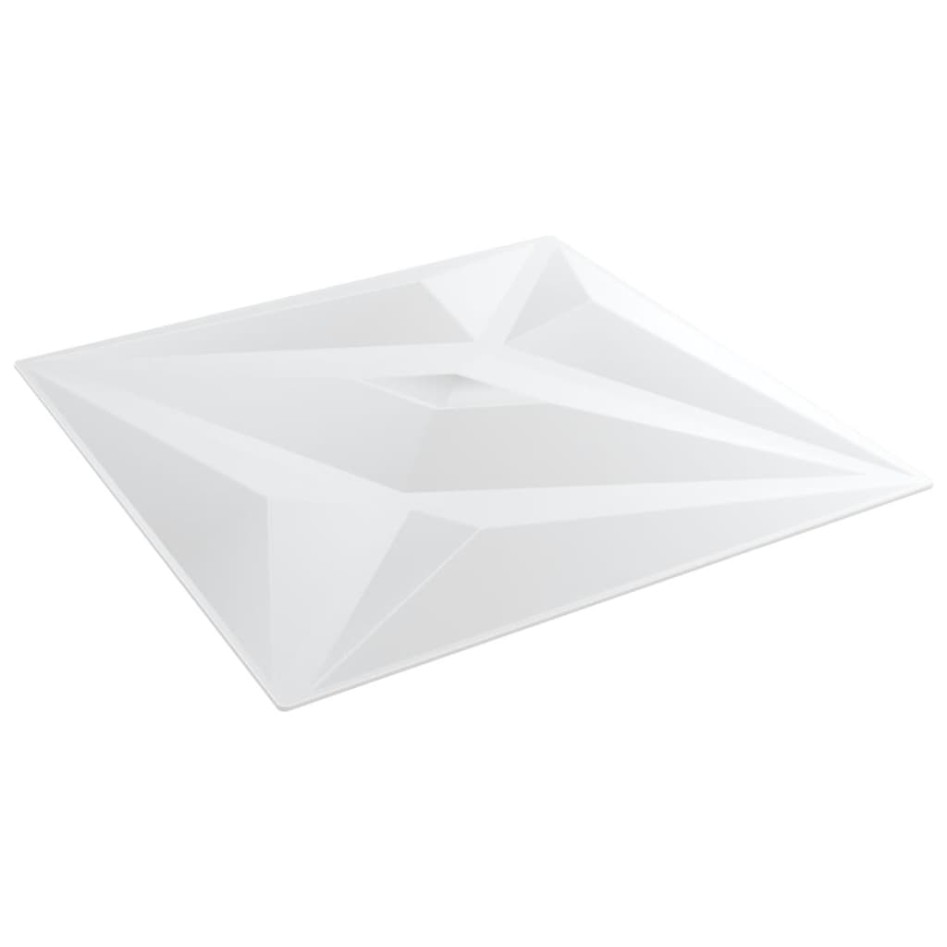 Paneles de pared 24 uds XPS estrella blanco 50x50 cm 6