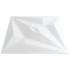 Paneles de pared 24 uds XPS estrella blanco 50x50 cm 6