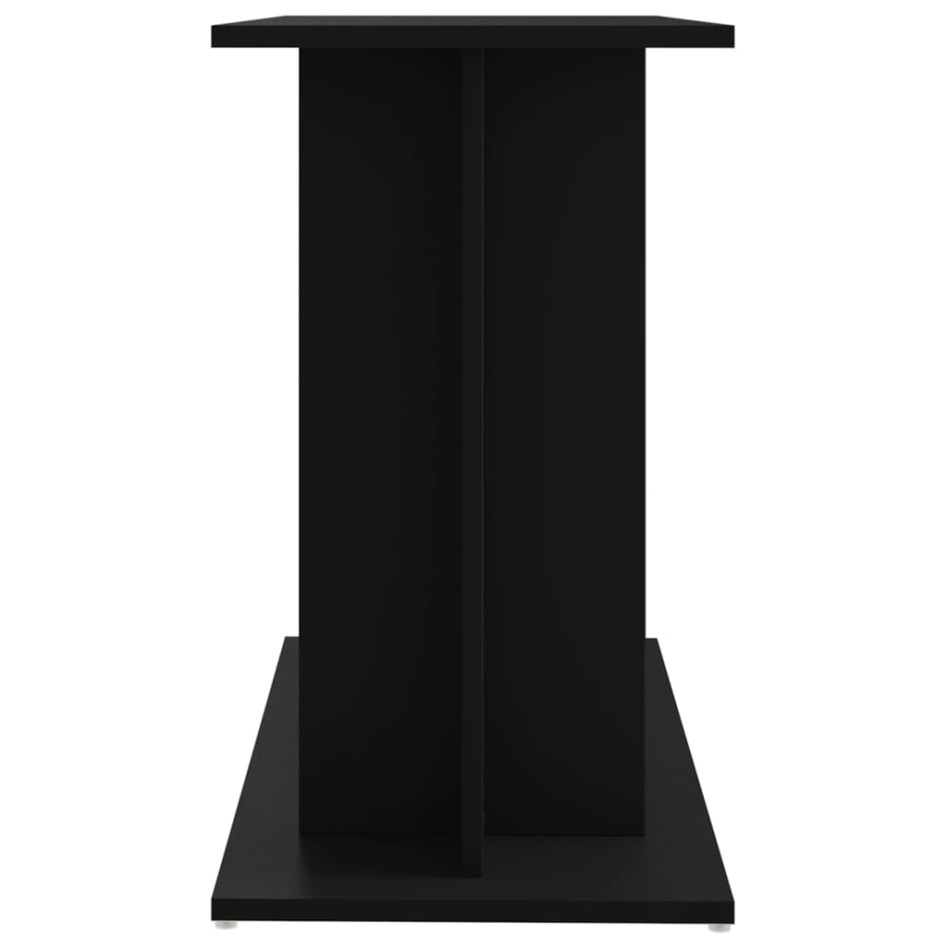 Soporte para acuario madera de ingeniería negro 80x35x60