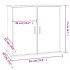 Soporte para acuario madera ingeniería roble Sonoma 81x36x73