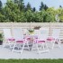 Cojines para silla 6 unidades tela rosa 40x40x7