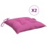Cojines para silla 6 unidades tela rosa 40x40x7