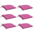 Cojines para silla 6 unidades tela rosa 40x40x7