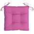 Cojines para silla 6 unidades tela rosa 40x40x7