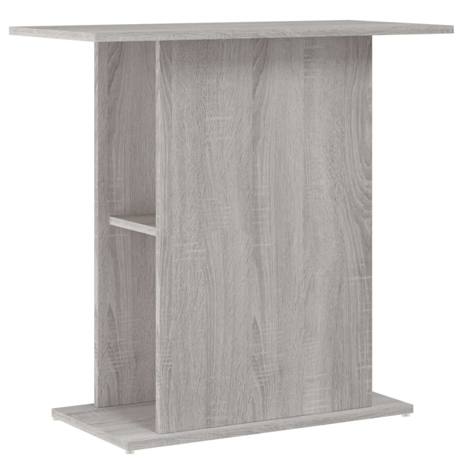 Soporte de acuario madera ingeniería gris Sonoma 75x36x72,5
