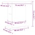 Soporte de acuario madera ingeniería gris Sonoma 75x36x72,5