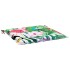Cojines para silla de jardín 6 uds tela multicolor 40x40x3