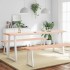 Tablero de mesa madera maciza borde natural 220x60x(2-6)