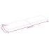 Tablero de mesa madera maciza borde natural 220x60x(2-6)