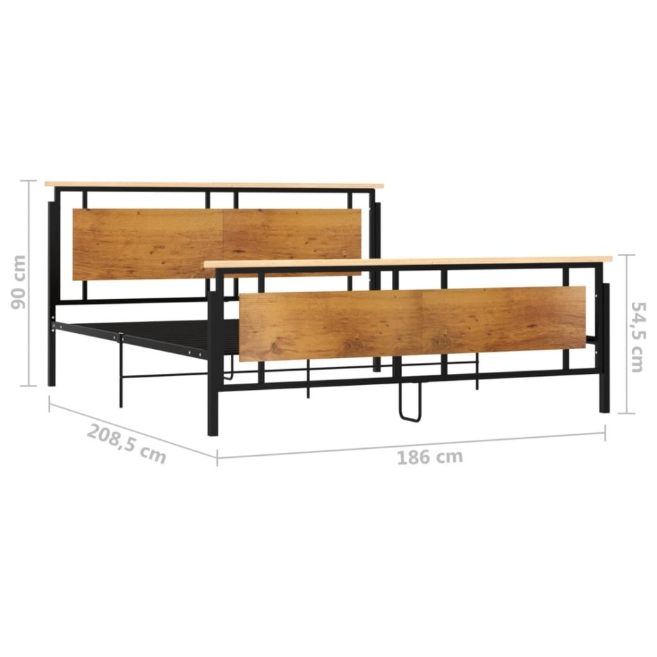 Estructura de cama de metal 180x200