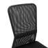 Silla de oficina de tela de malla negra 44x52x100