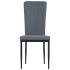 Sillas de comedor 2 unidades terciopelo gris