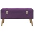 Banco con compartimento de terciopelo morado 80