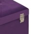 Banco con compartimento de terciopelo morado 80