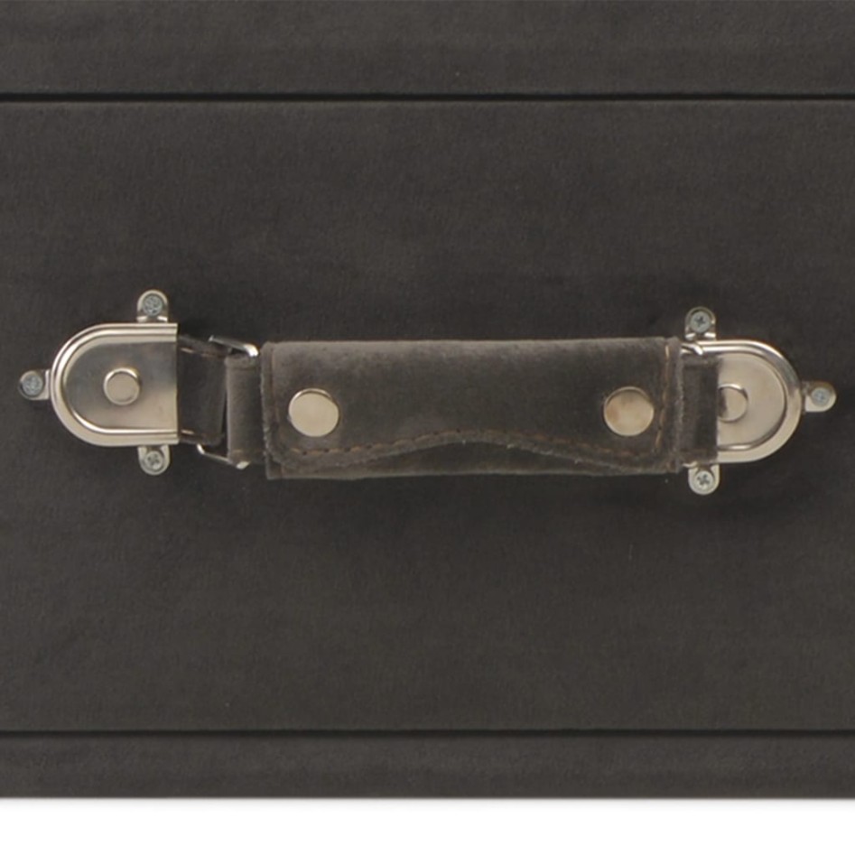 Mesa de centro de terciopelo gris 80x40x46