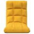 Tumbona de suelo plegable de tela amarillo